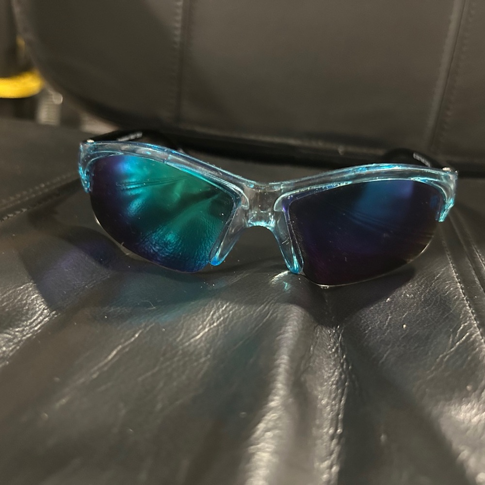 Men's Reflective Blue Sunglasses